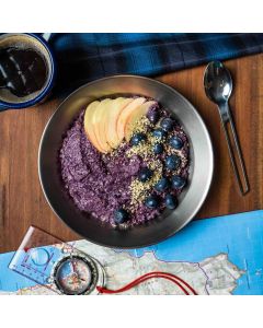 CAMPERS PANTRY PORRIDGE WITH APPLE BLUEBERRIES AND HEMP HEARTS
