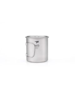 KEITH Single-Wall Titanium Mug With Handle/Lid 600ml (Ti3207)