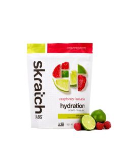 SKRATCH LABS Sport Hydration Drink Mix, Raspberry Limeaid w/caffeine, 440g, 20 Serves