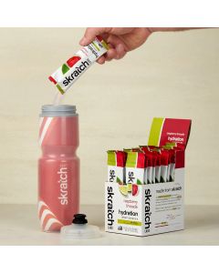 SKRATCH LABS Sport Hydration Drink Mix, Raspberry Limeaid w/caffeine 22g