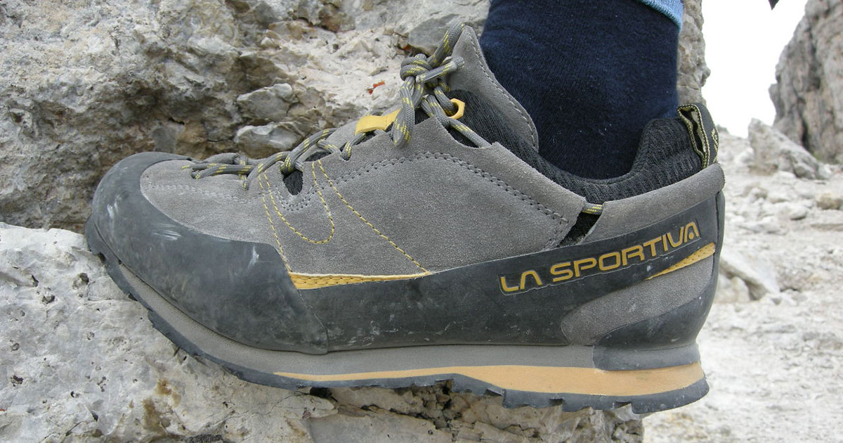 La Sportiva Unisexs Boulder X Grey/Yellow Low Rise Hiking Boots 