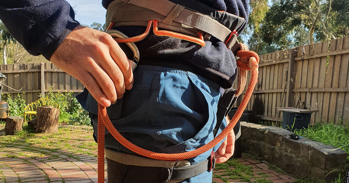 Domybest Folding Rock Climbing Tree Arborist Caving Sling Carabiner Hook Gear Equipment Collection Organizer Bag 