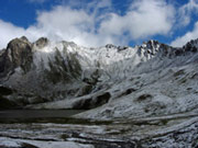 Vanoise National Park. Snow can fall at any time of year. This photo was taken in August